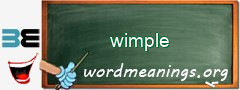 WordMeaning blackboard for wimple